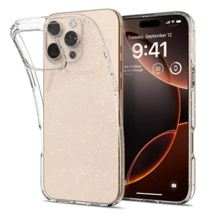 Prozirna Silikonska Glitter Maskica za iPhone 16 Pro 248782