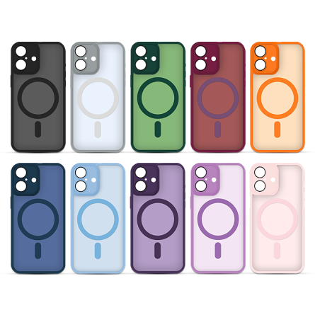 MagSafe poluprozirna maskica s obojenim rubovima za iPhone 17 - Više boja 263721