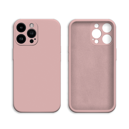 Mekana Silikonska Maskica za iPhone 14 Pro Max - Puder roza 237505
