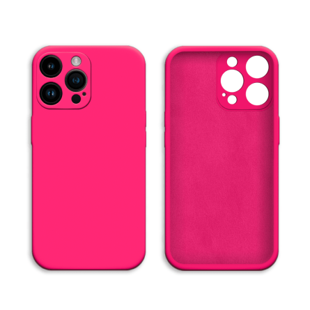 Mekana Silikonska Maskica za iPhone 14 Pro - Tamno roza 237482