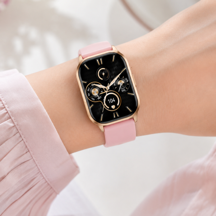 XO smartwatch J10 Amoled - Rose Gold 267074