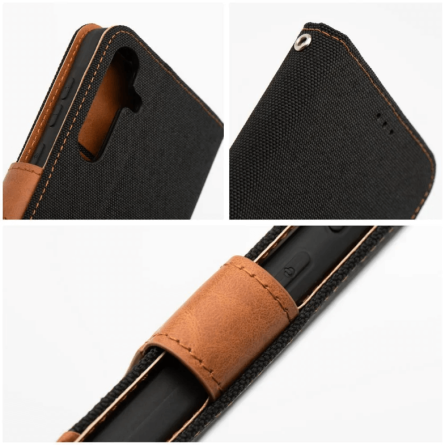 Jeans preklopna maskica za Samsung Galaxy A56 - Crna 268067