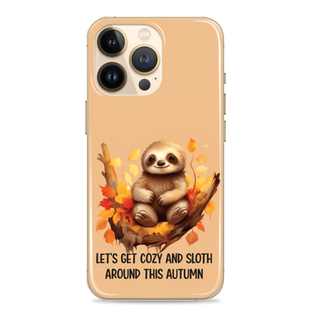 Silikonska Maskica za mobitel - "Let's get cozy and sloth this autumn" - Jesen-77 240097