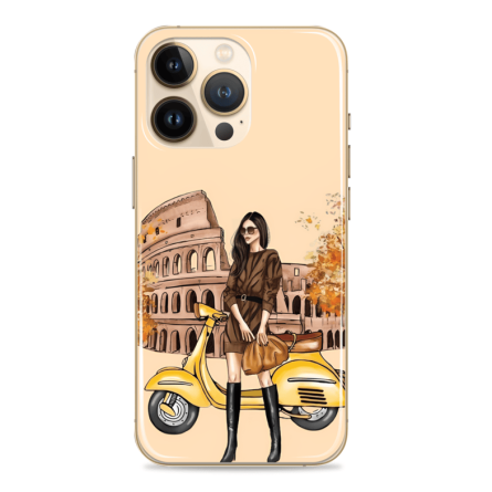 Silikonska Maskica za mobitel - "Autumn Girl in Rome" - Jesen-86 240133