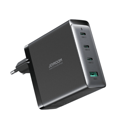 Joyroom GaN zidni punjač (140W) - 3x Type C i 1x USB + kabel Type C na Type C 1.2m (240W) - crni 243055