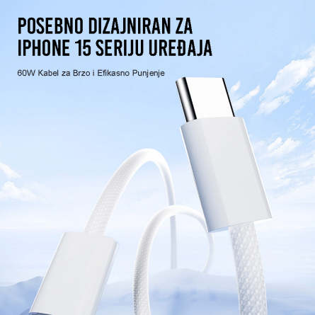 Joyroom Type-C na Type-C kabel - 60W - 100cm 252773