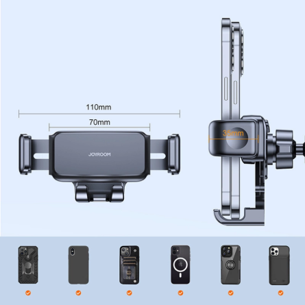 Joyroom Univerzalni Držač mobitela za armaturu automobila - crni 255171