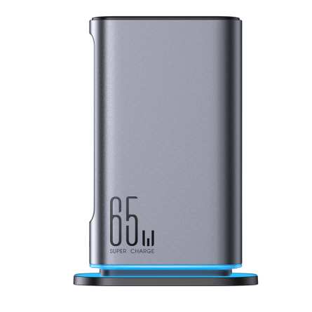 Joyroom višestruki GaN punjač 65W 4x Type C 2x USB-A - tamno sivi 241718
