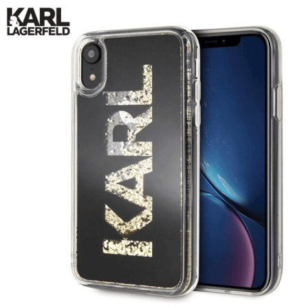 Karl Lagerfeld Glitter Fun za iPhone XR – Crna 43914