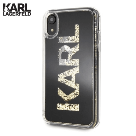 Karl Lagerfeld Glitter Fun za iPhone XR – Crna 43915