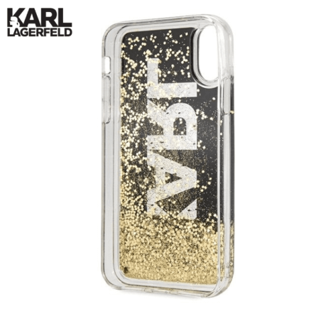 Karl Lagerfeld Glitter Fun za iPhone XS Max – Crna 43944