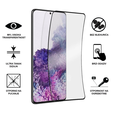Zaštitno Staklo za ekran za Samsung Galaxy A55 / A35 / S25 FE (3D Keramičko Staklo) - (Prozirno sa crnim rubovima) 255906