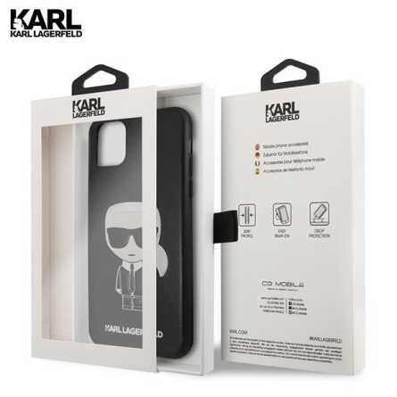 Kožna Etui Karl Lagerfeld Maskica za iPhone 11 Pro Max – Crna 100663