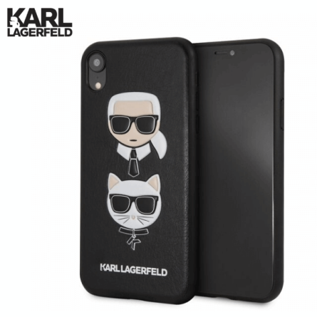 Kožna Karl Lagerfeld Maskica za iPhone XR – Crna 43927