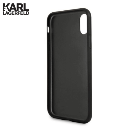 Kožna Karl Lagerfeld Maskica za iPhone XR – Crna 43928