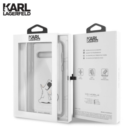 Karl Lagerfeld Choupette Fun za Galaxy S10 – Prozirna 43963