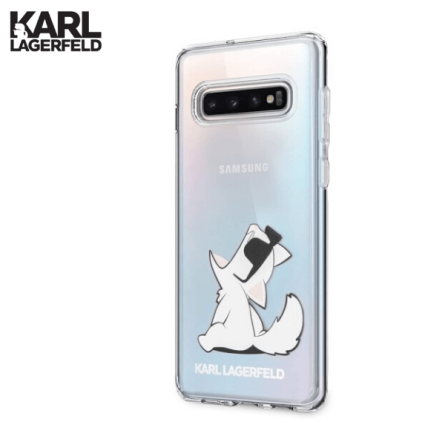 Karl Lagerfeld Choupette Fun za Galaxy S10 – Prozirna 43965