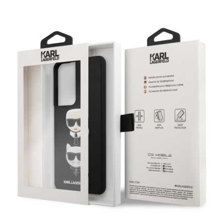 Karl Lagerfeld Hard Karl & Choupette maskica za Galaxy S21 Ultra – Crna 124750