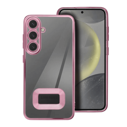 Kromirana prozirna maskica za Samsung Galaxy A26 - Roza 252137