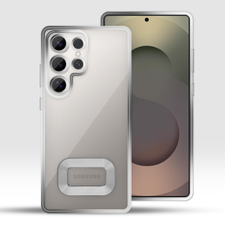 Kromirana prozirna maskica za Samsung Galaxy S25 Ultra - Srebrna 247091