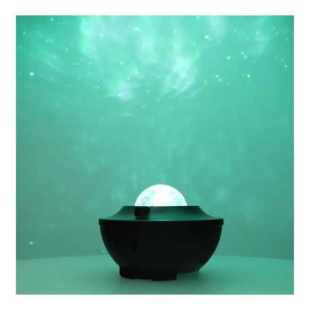 Projektor STARS LED / Disco s bluetooth zvučnikom + daljinski upravljač - Crni 261845