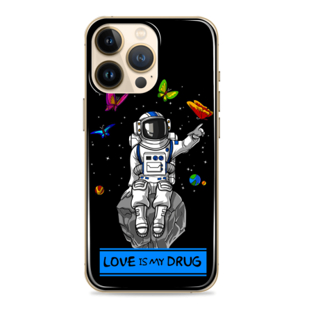 Silikonska Maskica za mobitel - "Love is my drug" Astronaut - LV18 245247