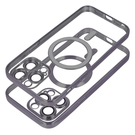 MagSafe Prozirna Silikonska maskica sa crnim rubovima za iPhone 16 Pro 240732