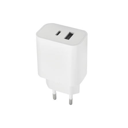 Maxlife zidni adapter - 1x USB - 1x Type C utor (20W) - bijeli 241210