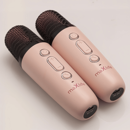 Maxlife Bluetooth karaoke zvučnik sa 2 mikrofona - bijeli 242349
