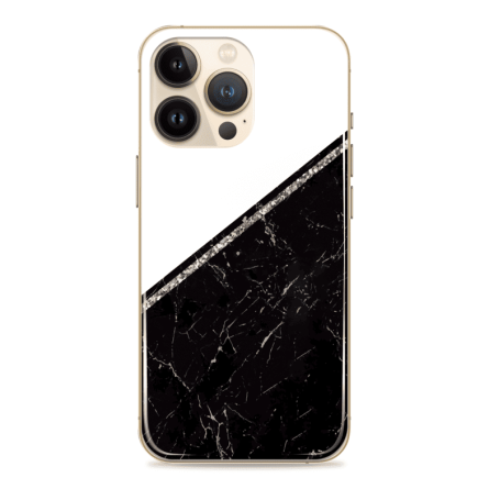 Silikonska maskica za mobitel - Bijelo Crni Marble - MBL32 239034