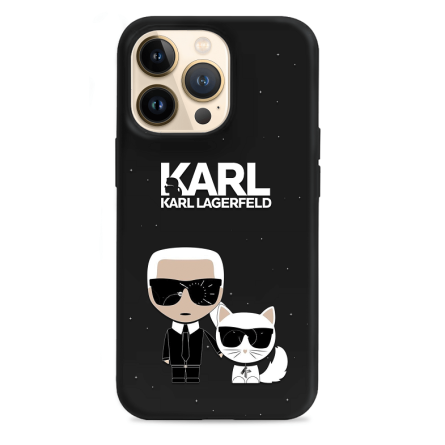 Crna Karl Lagerfeld silikonska maskica - motiv1 225205