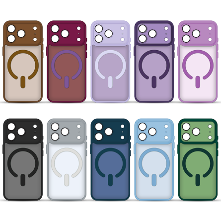 MagSafe poluprozirna maskica s obojenim rubovima za iPhone 17 Pro Max - Više boja 257024