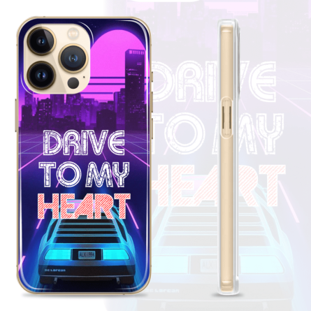 Silikonska Maskica za mobitel - "Drive to my heart" - NOR18 239344