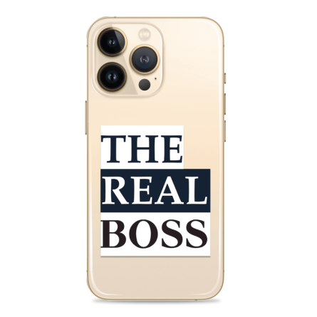 Silikonska Maskica za mobitel - "The real boss" - OM16 245760