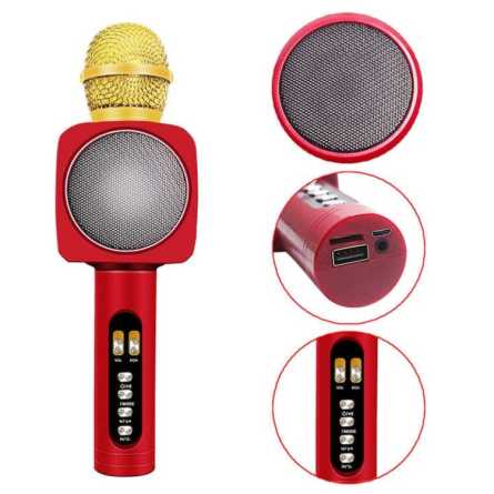 Karaoke mikrofon sa zvučnikom - Crveni 222947