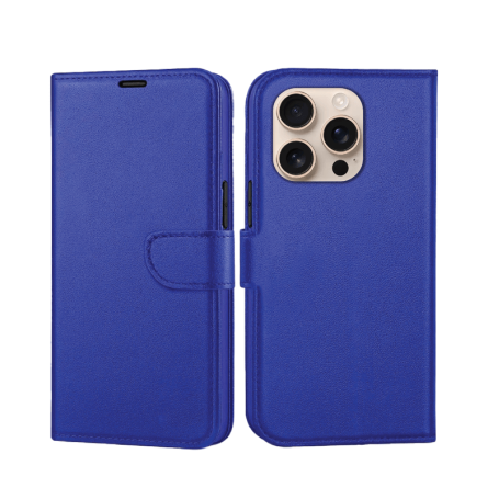 Preklopna maskica za iPhone 16 Pro - Plava 239770
