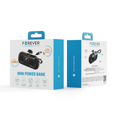 Forever mini power bank 22.5W Type C - 5000 mAh 241218