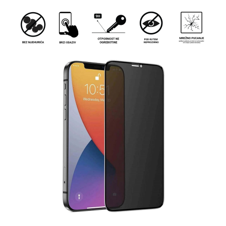 Zaštitno Staklo za ekran za iPhone 11 Pro (3D) - Privacy-AntiSpy 250900