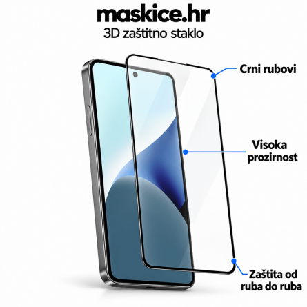 Zaštitno Staklo za ekran za Samsung Galaxy S25 Ultra (3D) - (Prozirno sa crnim rubovima) 270953