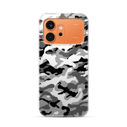 Silikonska Maskica za Honor 600 - Camouflage - siva 268413