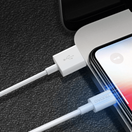 Dudao USB na Lightning kabel 100cm (3A) - Bijeli 268978