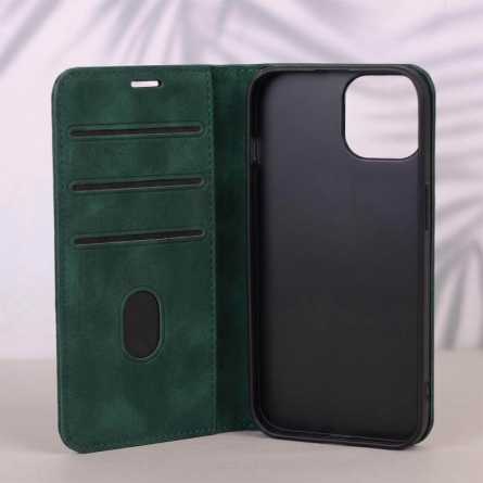 Smart Suede Preklopna Maskica za Honor 600 Lite - Tamno zelena 269080