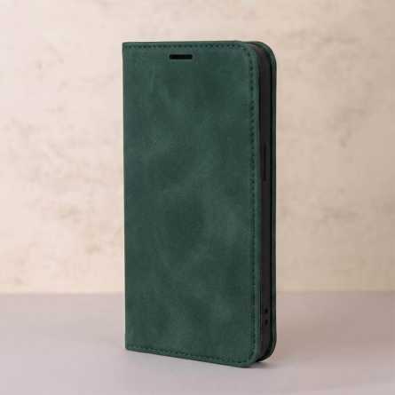 Smart Suede Preklopna Maskica za Honor 600 Lite - Tamno zelena 269079