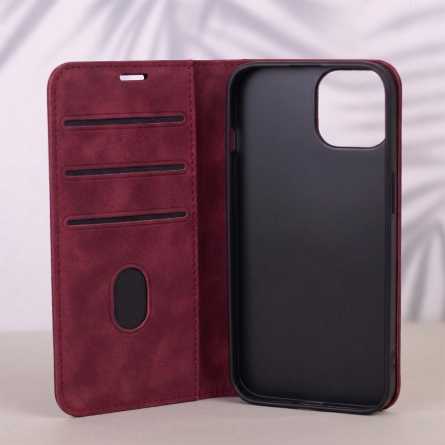 Smart Suede Preklopna Maskica za Honor 600 Lite - Bordo 269093