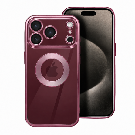  Kromirana prozirna maskica za iPhone 18 Pro / 17 Pro - Roza 269881