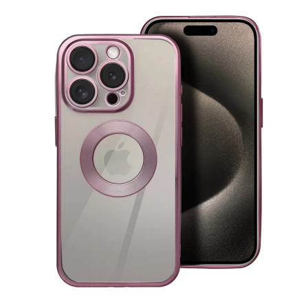 Kromirana prozirna maskica za iPhone 18 Pro / 17 Pro - Roza 269311