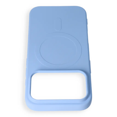 MagSafe Mekana Silikonska maskica za iPhone 18 Pro / 17 Pro - Svijetlo Plava 269324