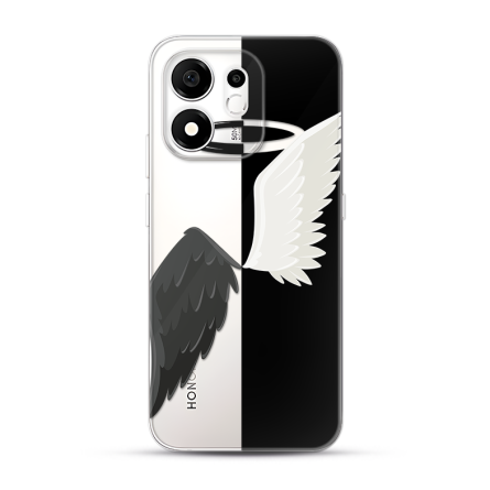 Silikonska Maskica za Honor 600 Smart - Black & White 269588