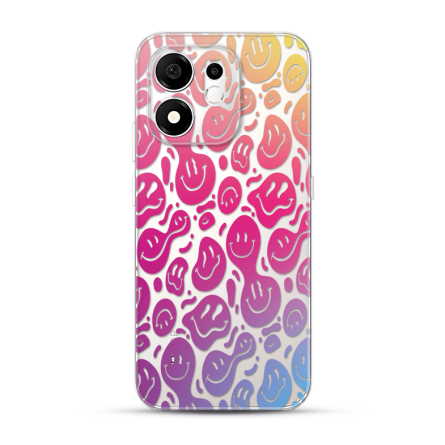 Silikonska Maskica za Honor 600 Smart - Colorful Smiley 269598