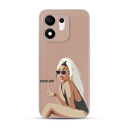 Silikonska Maskica za Honor 600 Smart - F*** off 269612